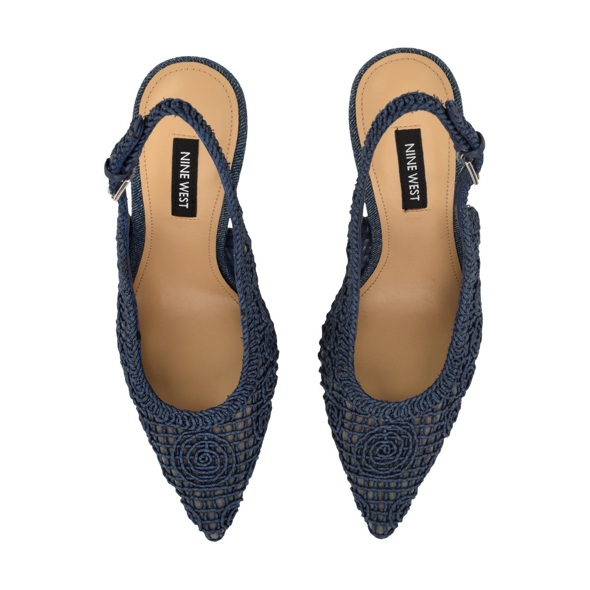 Fantels Woven Slingback Pumps