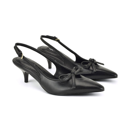 Lyrical Bow Slingback Pumps