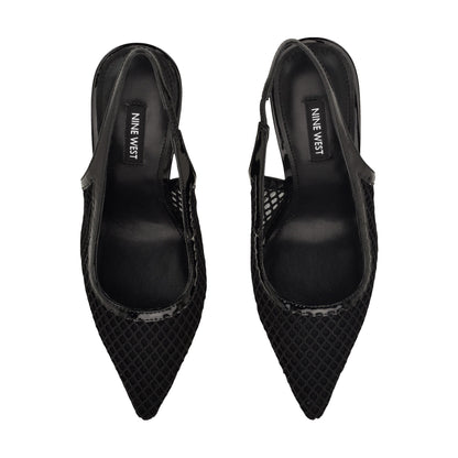 Jermain Mesh Slingback Pumps