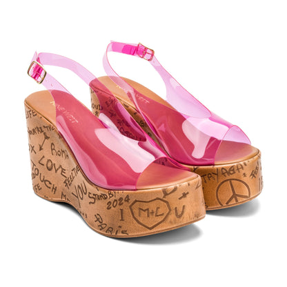 Locela Slingback Platform Wedges