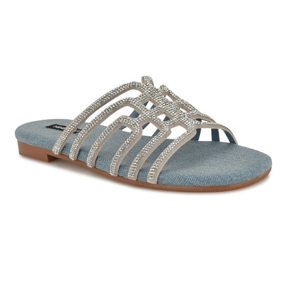 Timy Embellished Flat Sandals