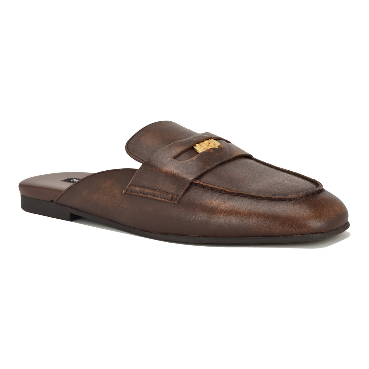 Evans Leather Loafer Mules