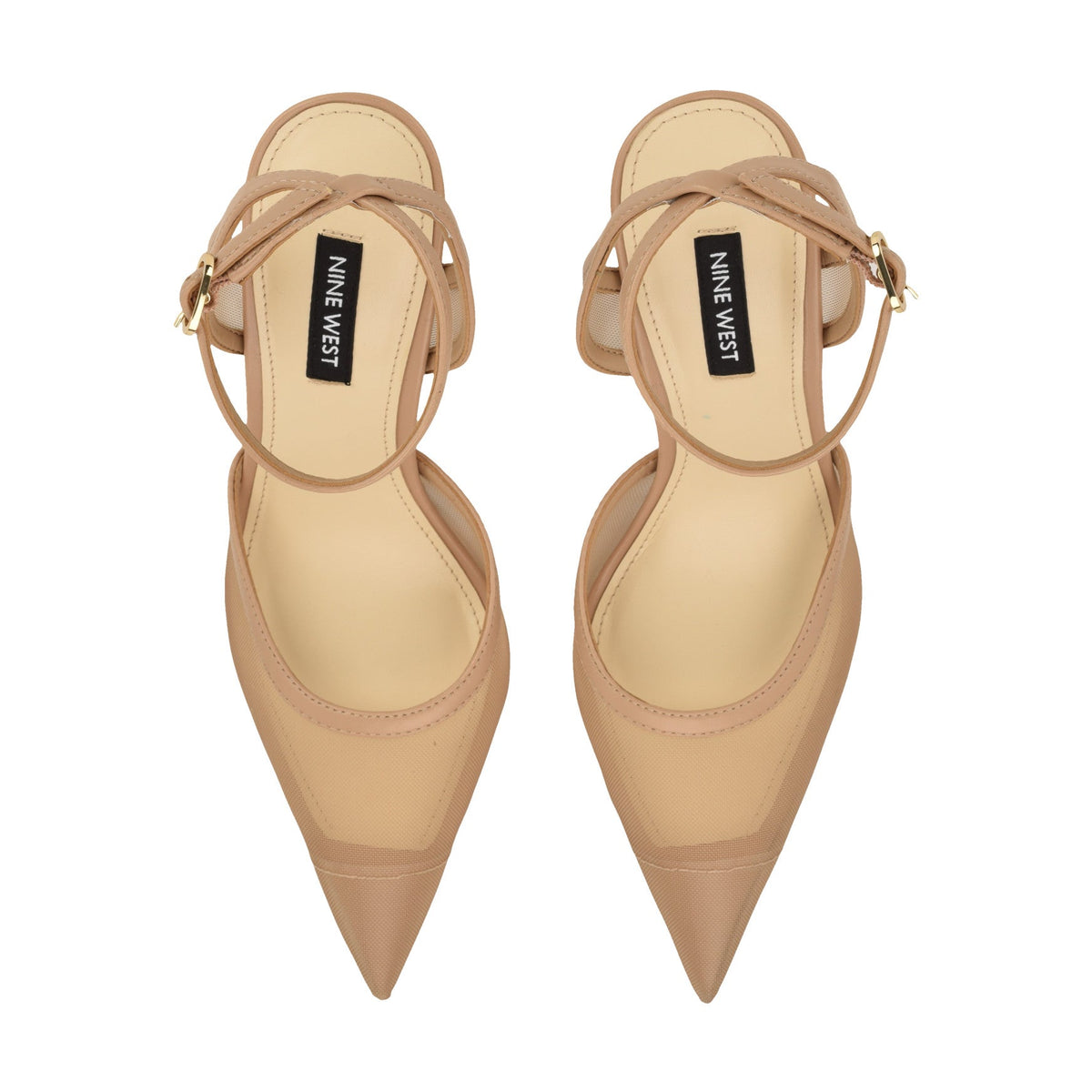 Gullia Mesh Ankle Strap Pumps