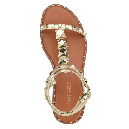Marcila Studded Ankle Strap Sandals