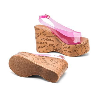 Locela Slingback Platform Wedges