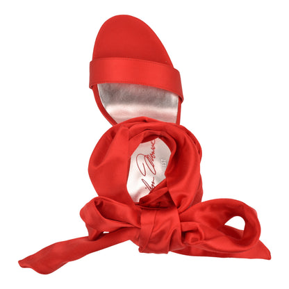 Marilyn Monroe M-Monroe Ankle Wrap Satin Sandals
