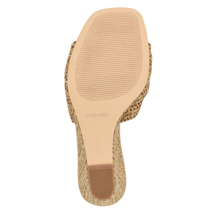 Nikhil Twist Wedge Sandals