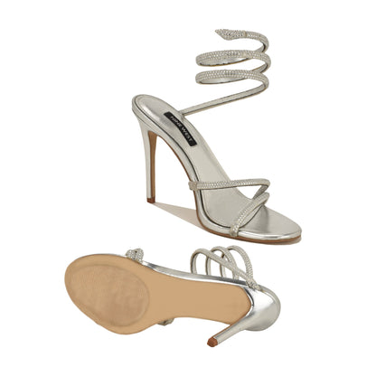 Maskil Ankle Wrap Heeled Sandals