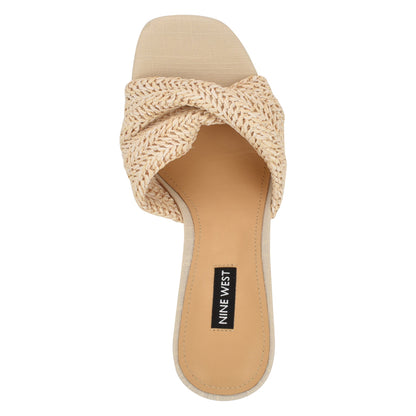 Nikhil Twist Wedge Sandals