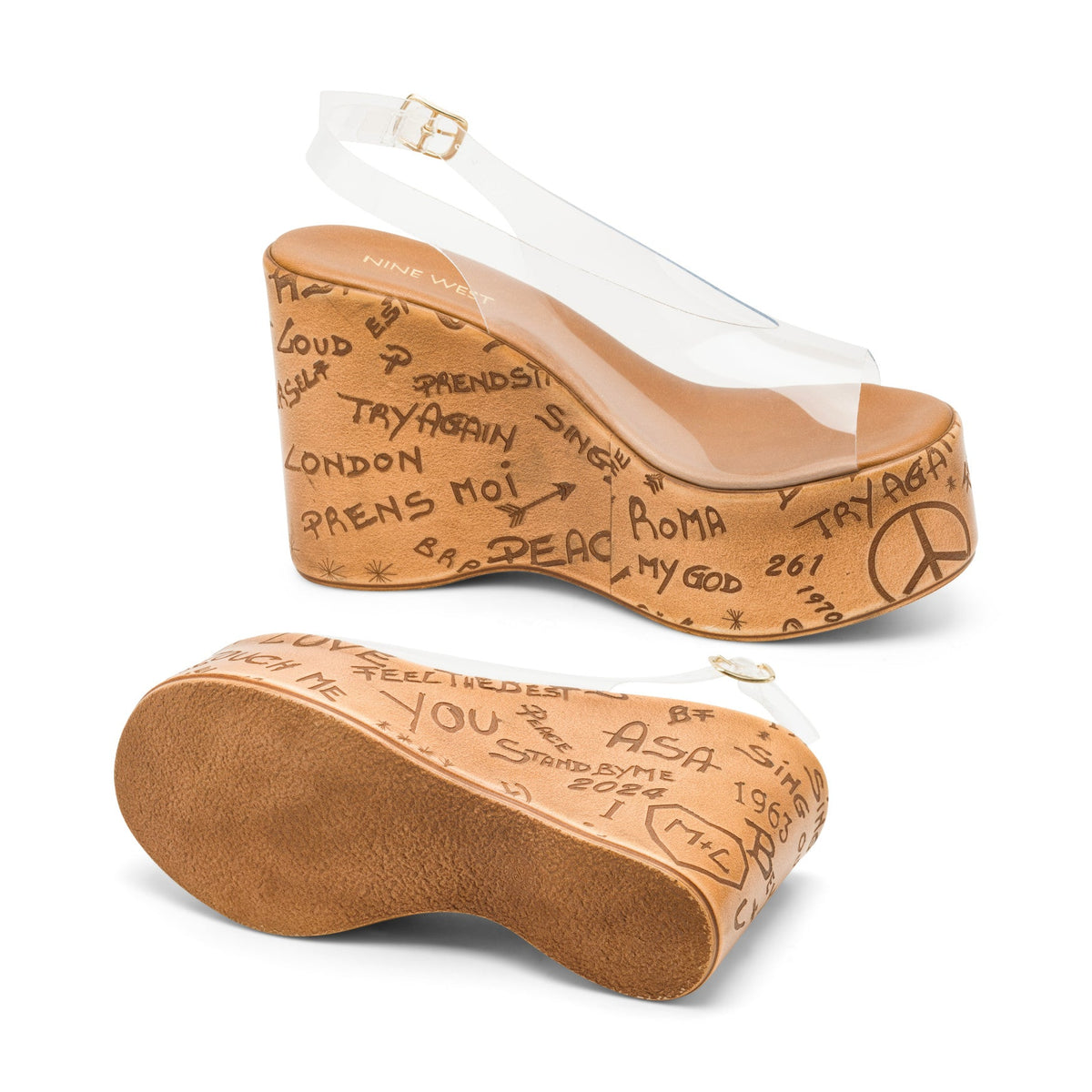 Locela Slingback Platform Wedges