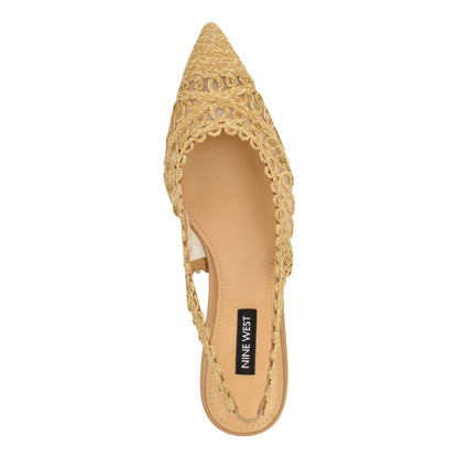 Romaine Woven Slingback Pumps