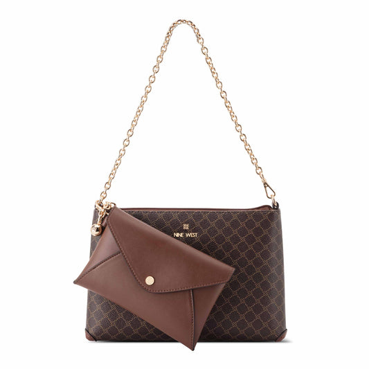 Marissa Convertible Shoulder Wristlet Bag Duo with Card Case Gift Set