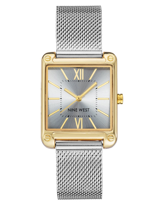 Rectangular Case Mesh Bracelet Watch