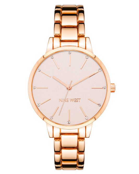 Crystal Accented Bracelet Watch