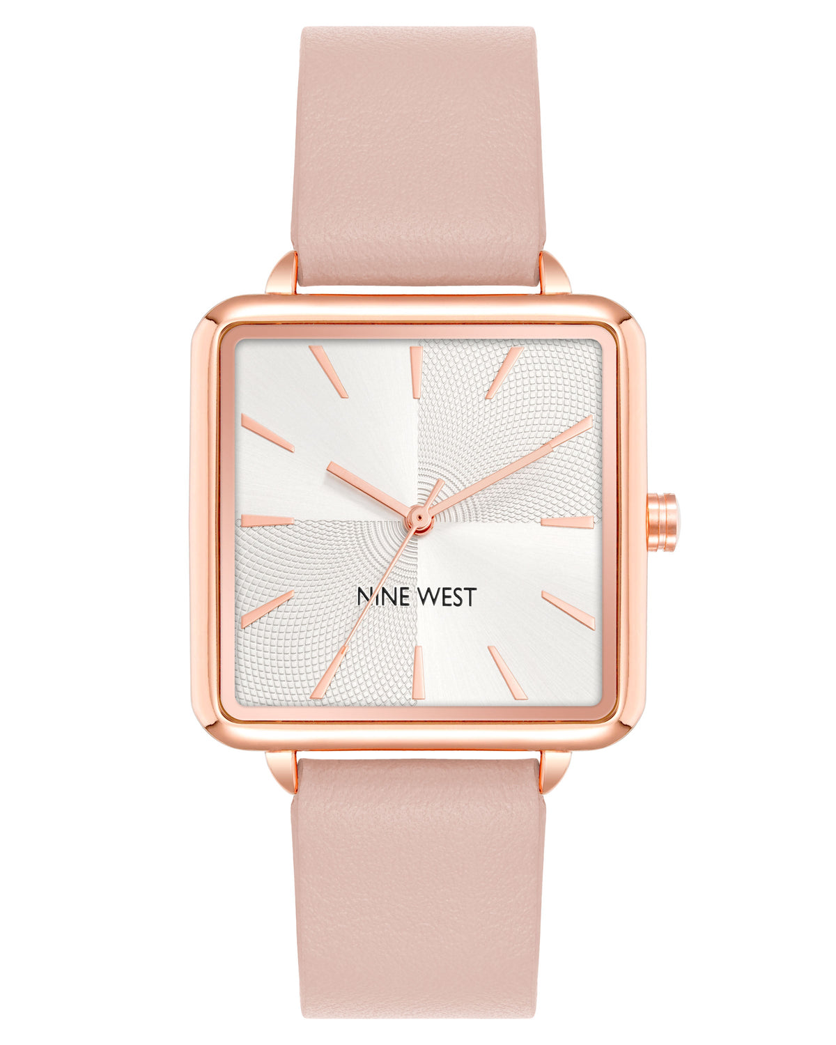 Square Case Smooth Strap Watch