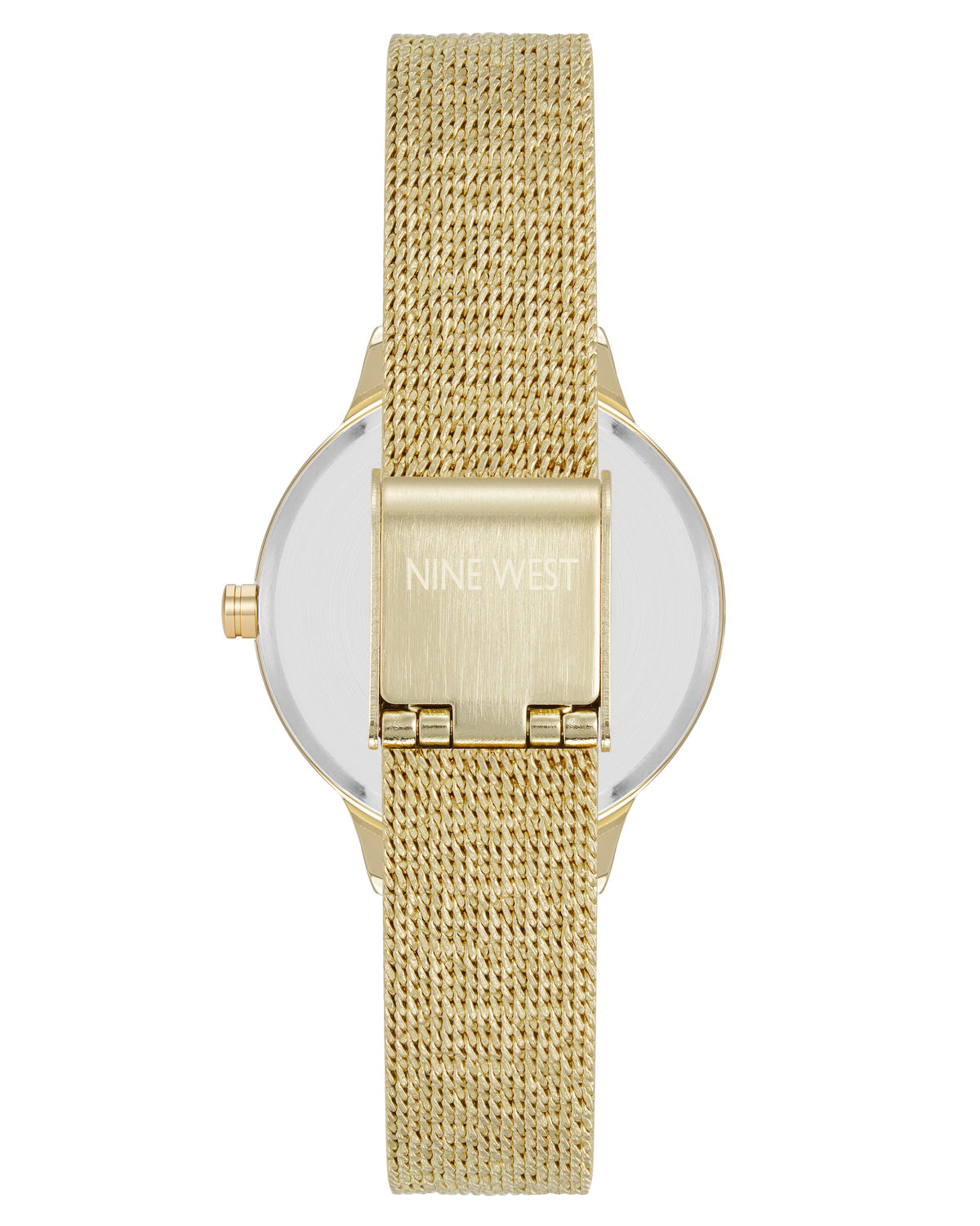 Crystal Accented Dial Mesh Watch