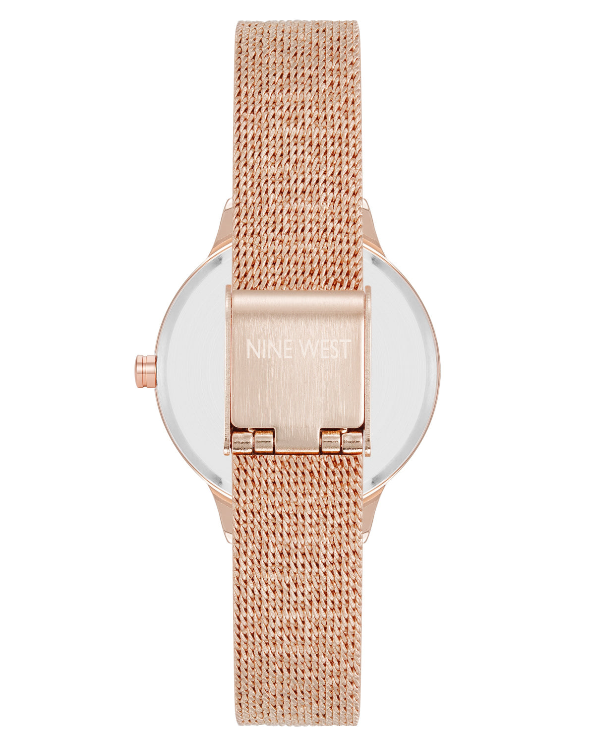 Crystal Accented Dial Mesh Watch