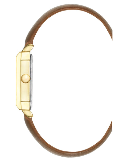 Octagonal Case Strap Watch