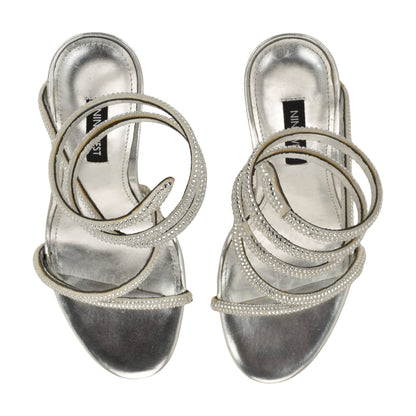 Maskil Ankle Wrap Heeled Sandals