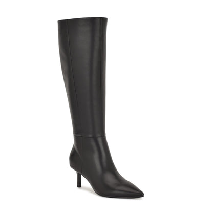 Kimdee 9x9 Knee High Wide Calf Leather Boots