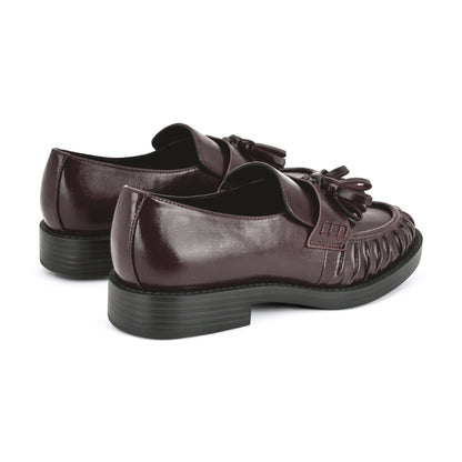 Gersen Ruched Tassle Loafers