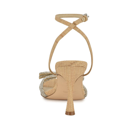 Ivid Rhinestone Bow Sandals