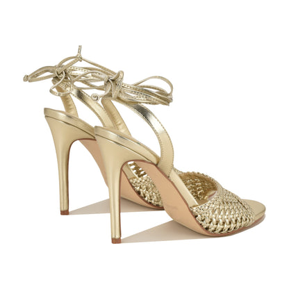 Merta Ankle Wrap Woven Sandals