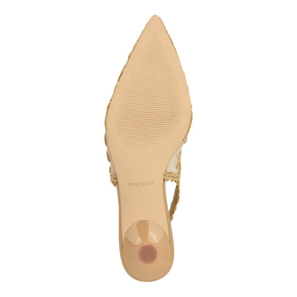 Romaine Woven Slingback Pumps