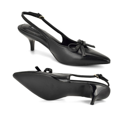 Lyrical Bow Slingback Pumps