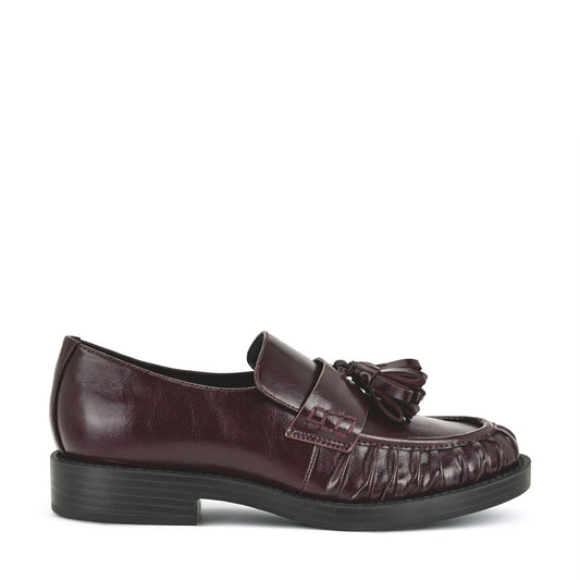 Gersen Ruched Tassle Loafers